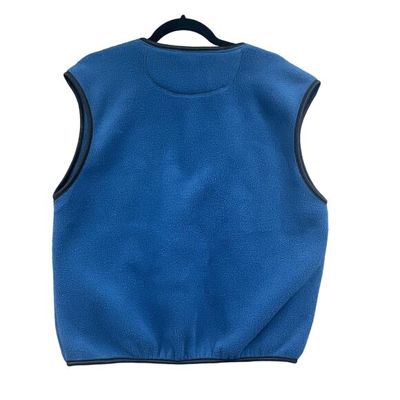 VTG Champion Fleece Vest Mens Sm Blue Full Zip Sporty Athleisure Ski 90s Street - Picture 2 of 12